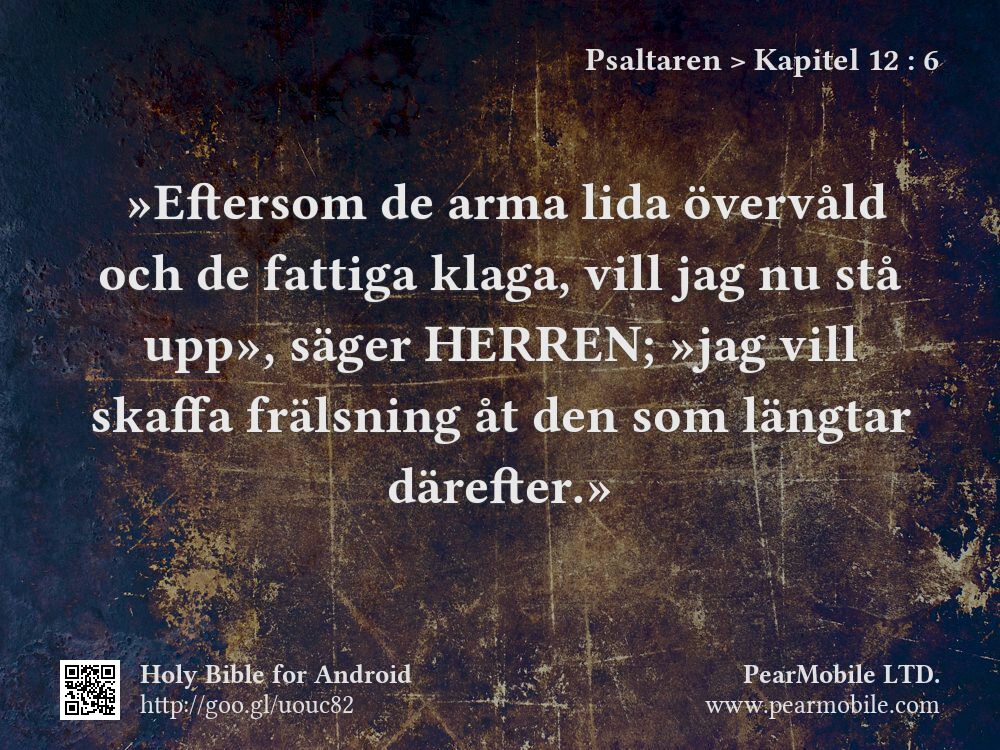 Psaltaren, Kapitel 12:6
